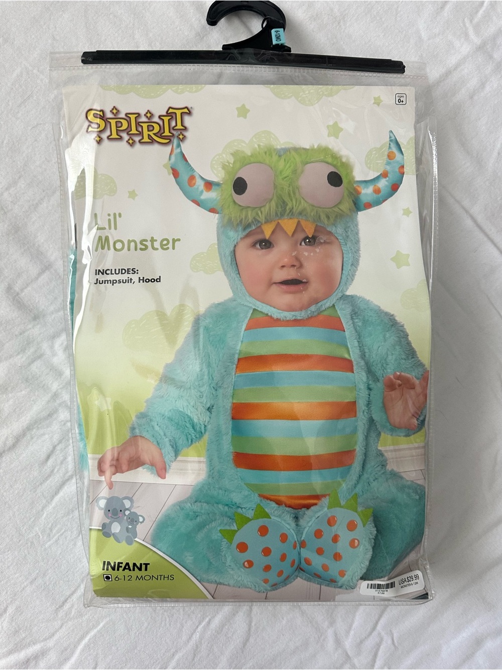 Spirit Lil' Monster Infant Costume - Teal, Orange